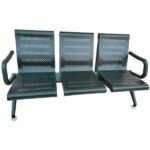 Black Three Seater Waiting