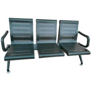 Black Three Seater Waiting
