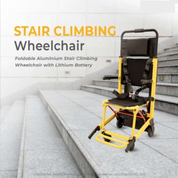 Esleh Stair Climbing Wheelchair (Yellow & Black)