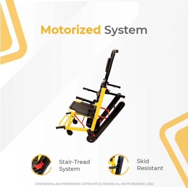 Esleh Stair Climbing Wheelchair (Yellow & Black)